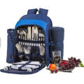 Cooler Compartment Wine Bag Picnic Set Multifunction 4 Person Picnic Backpacks Bags with Blanket